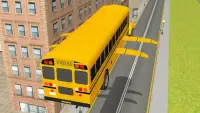 Flying School Bus simulator Screen Shot 4