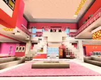 Bản đồ trò chơi dollhouse màu hồng cho MCPE roblox Screen Shot 0
