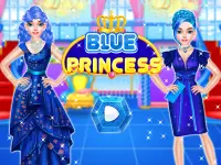 Blue Princess Beauty Makeover: giochi da salone Screen Shot 0