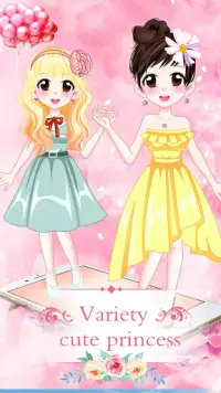 Sweetheart Princess Dress Up - fun game for girls Screen Shot 2