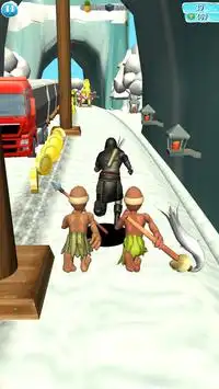 Subway Ninja Run Surf  - Escape The Snow Temple Screen Shot 0