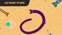 거대한 뱀 벌레 게임 Screen Shot 2