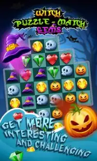 Witch Puzzle Match Gems Screen Shot 4