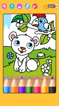 Tiere Färbung: Kinder-Spiel Screen Shot 3