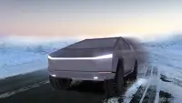 Cyber ​​Truck Snow Drive: شاحنة صغيرة Screen Shot 2