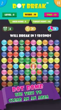 dot break™ :juegos de burbujas Screen Shot 11