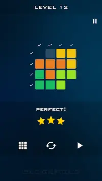 Blockfield - Block Pieces Puzzle Touch Simple Game Screen Shot 2