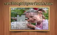 cute little girl jigsaw puzzle game Screen Shot 2