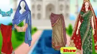 Indian dress up games in saree Screen Shot 4