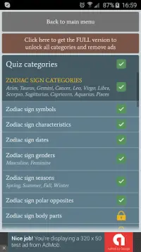 Astrology Quiz Free Screen Shot 0