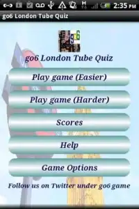 go6 London Tube Quiz FREE Screen Shot 0