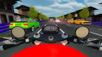 मोटर ट्रैफिक राइडर: यातायात खेलों Screen Shot 2