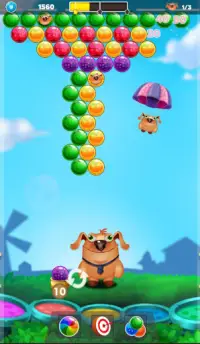 Fun Dog Bubble Pro Shooter Games Screen Shot 1
