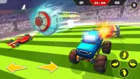 Rocket Car Soccer : RACE League Screen Shot 2