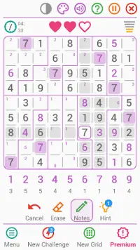 Sudoku: classic puzzle game Screen Shot 2