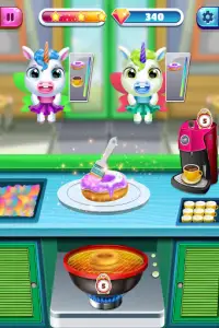 Unicorn Donut Maker Café - Giochi di cucina Screen Shot 1