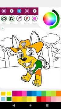 Paw puppies Dogs Coloring Book Screen Shot 4