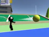 Stickman 3D Tennis Screen Shot 7