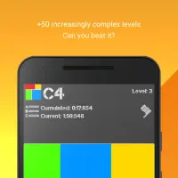 C4-색상 일치 뇌 맛보기 퍼즐 Screen Shot 0