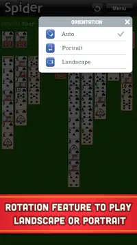 Spider Solitaire Screen Shot 6