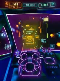 Neon Flytron: Cyberpunk Racer Screen Shot 11