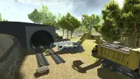 قطار البناء كرين محاكي 17 وباني 3D Screen Shot 11