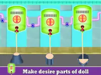 Doll Making Factory - Make-over en verkleedspellen Screen Shot 3