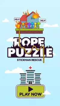 Rope Puzzle: Stickman Rescue Screen Shot 5