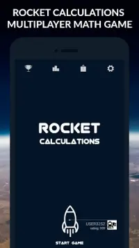 Rocket Calculations - multiplayer math game Screen Shot 0