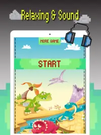 공룡 색 픽셀 아트 : 디노 색칠 게임 Screen Shot 5