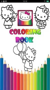 Coloring Book For Kitty Screen Shot 0