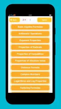 All Math Formulas Screen Shot 1