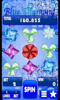 Blue Diamond Slot Machine Screen Shot 4
