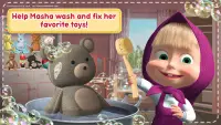 Masza i niedźwiedź-gry czyszczące dom dziewczynek Screen Shot 6
