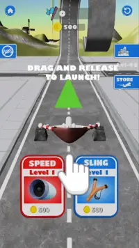 Sling and Landing : Land as you can! Screen Shot 2