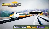 simulador de línea tren naranja - metro tren línea Screen Shot 1