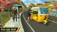 Tuk Tuk Auto Rickshaw: Offroad Driving Games 2021 Screen Shot 4