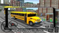 أيام المدرسة - محاكي قيادة الحافلة المدرسية ثلاثي Screen Shot 2
