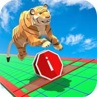 Тигр Паркур 3D: Бег диких животных