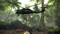 Juego  de helicóptero volador de superhéroe Screen Shot 0