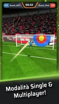 Calcio Vivere Calcio Libero: Colpi in Porta Gioco Screen Shot 1