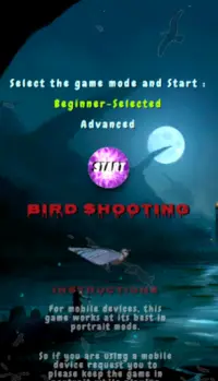 Bird Shooting Game Screen Shot 0