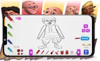 Motu Drawing or Coloring Game-Patlu Sketching Game Screen Shot 3