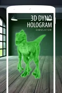 3Д дино голограмма симулятор - prank game Screen Shot 1