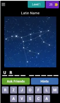 Guess Game - Constellations Screen Shot 0