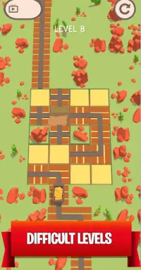 Unblock The Rail Tracks - Puzzle Game Screen Shot 1