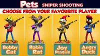 Shooting Pets Sniper - 3D Pixel Gun games for Kids Screen Shot 13