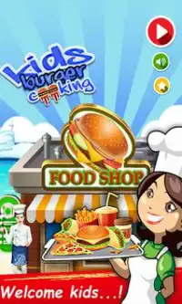 Kids Street Food Burger Cooking Game Screen Shot 0