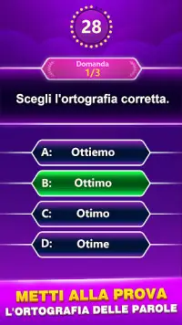 Spelling Quiz - Gioco a quiz Screen Shot 0