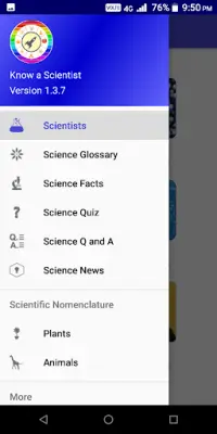 Know a Scientist - Inventions,Glossary,Facts,Quiz Screen Shot 1